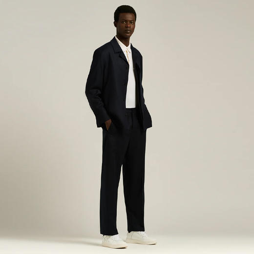 KITON 男士精纺羊毛西裤 蓝色 UPKN088K0247H0300A 商品图4