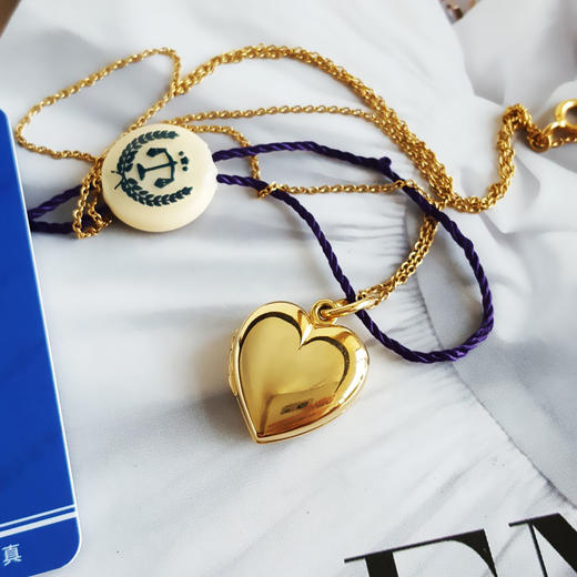 【95新】Tiffany & Co.蒂芙尼黄金爱心盒子项链链长约46cm、吊坠尺寸16*16.4mm女士070226TJ01 商品图2