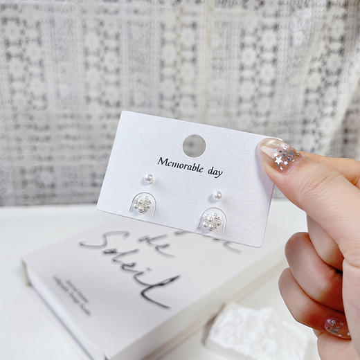 精致百搭小耳钉套装耳环-纪念日百货门店同款169895217 商品图2