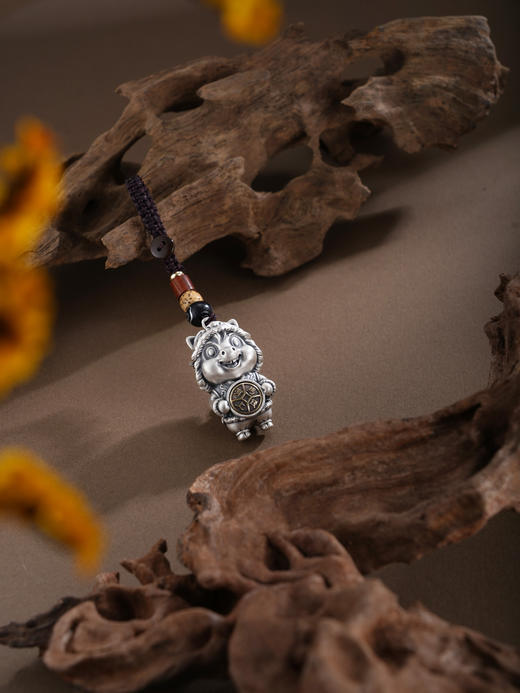 子佩集【转运福马】银S999钥匙扣【BX0200068】小摆件马上有钱可转动2602 商品图5