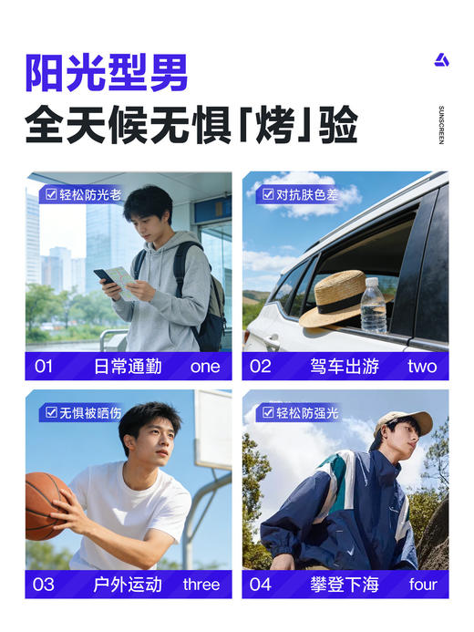 海洋至尊男士水漾轻透防晒霜50g+专研舒护防晒喷雾150ml（蓝色） 商品图4