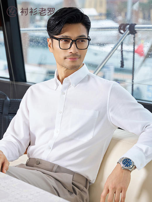 牛津纺口袋衬衫265A7F649L【门店同款】 商品图0