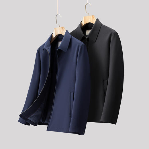 【含羊毛】圣得西行政翻领夹克外套男款2026新款春季高端商务上衣 商品图11