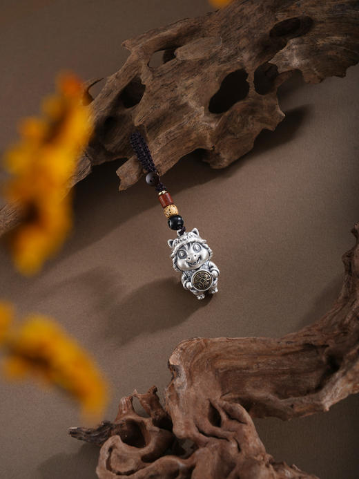 子佩集【转运福马】银S999钥匙扣【BX0200068】小摆件马上有钱可转动2602 商品图2