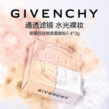 纪梵希（Givenchy）四宫格散粉2号水光定妆蜜粉饼哑光化妆品母亲节礼物送女生闺蜜 商品图3