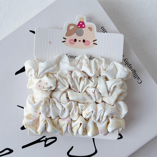 小清新风小布圈发圈（5个）-纪念日百货门店同款169495029 商品图2