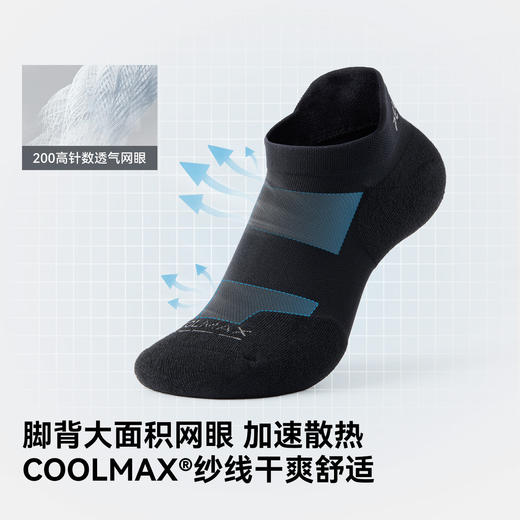 伯希和户外运动袜子男专业登山缓震徒步减压跑步专用吸汗透气踝袜 商品图2