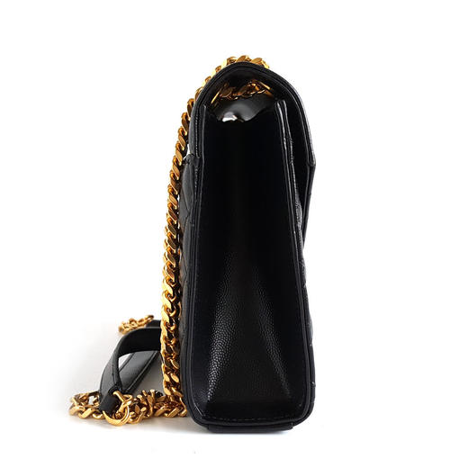 【95新】YSL圣罗兰487206中号黑金鱼子酱ENVELOPE信封包链条包女士080226AK13 商品图2