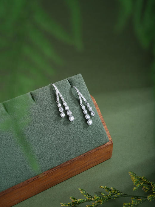 子佩集【露华清韵】银S925耳环【Z22279】时尚双流苏时尚2602 商品图4