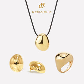 Mordern Art 现代艺术时期 | 星月圆形金/银色三件套