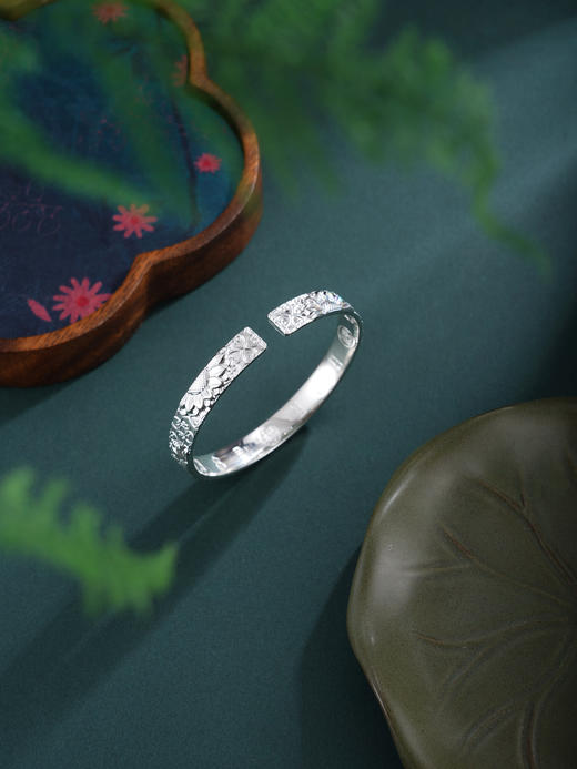 子佩集【向阳而歌】银S999手镯【SZ009208】炫彩向日葵太阳花2602 商品图5