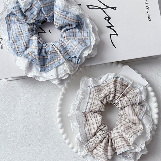 韩系小众高级慵懒感大肠发圈-纪念日百货门店同款169494860 商品图3