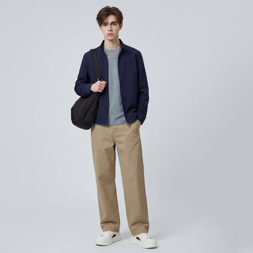 【含羊毛】圣得西高端商务立领夹克外套男款2026新款春季行政上衣 商品图12