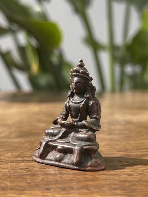 青铜菩萨坐像袖珍随身佛，顺丰包邮 商品图3