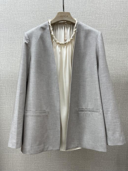 米杏色极简西服 商品图0