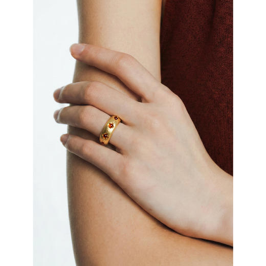 含晖·玲珑系列-镂空宝石戒指 商品图1