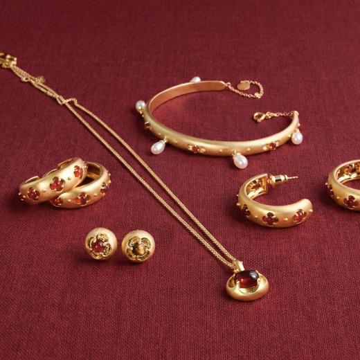 含晖·玲珑系列-镂空宝石项链 商品图12