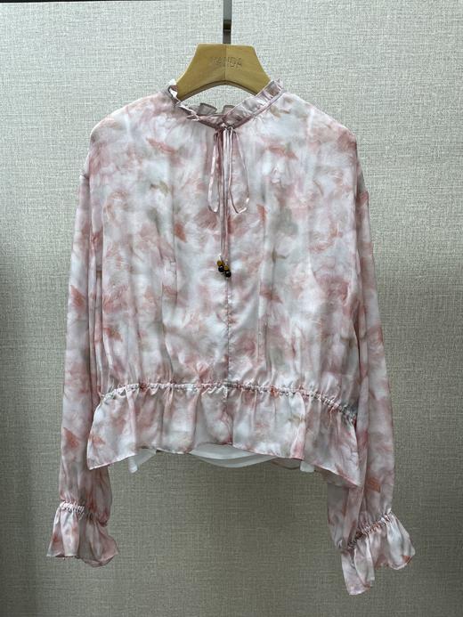 印花桑蚕丝衬衣 商品图0