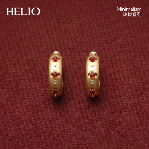 含晖·玲珑系列-镂空宝石耳环 商品图0