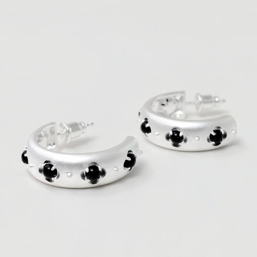 含晖·玲珑系列-镂空宝石耳环 商品图10