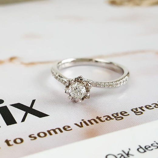 DRAU750白金时尚设计款0.18克拉钻石戒指9号（戒圈可改）030226NJT05 商品图4