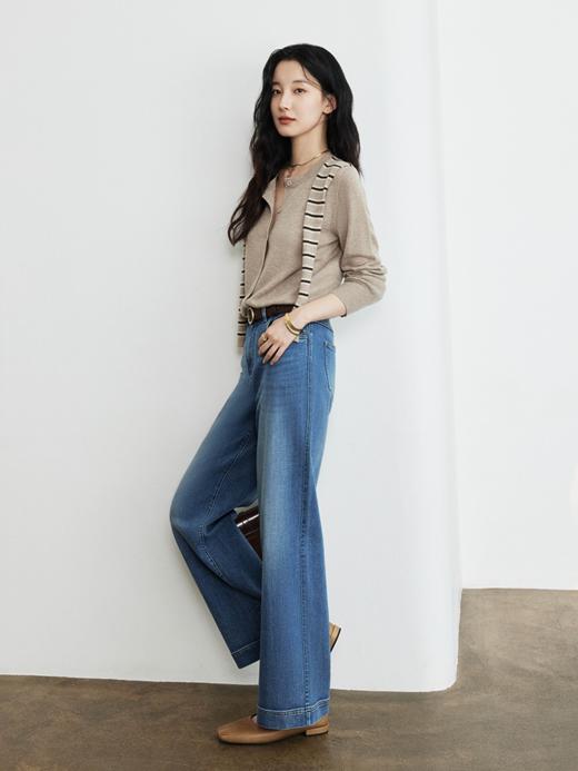 蓝莓气泡6.0！王炸混纺直筒牛仔裤FCG1JEN035 商品图7