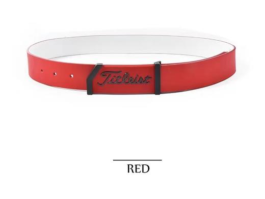 tit 专出韩国男士腰带，高端头层牛皮，COLOUR:   红 SIZE:男士110cm ，有十孔。 商品图0