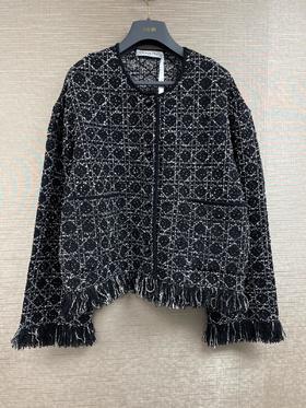 女款菱格流苏外套he010