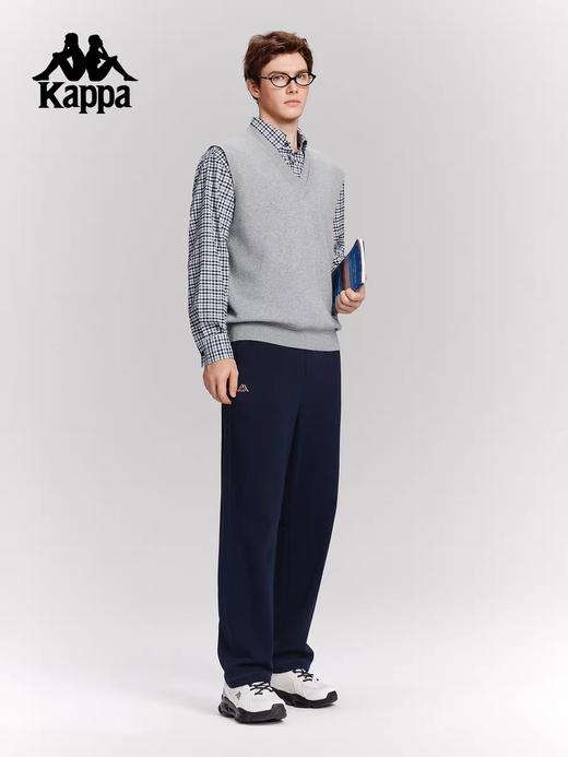 XY/Kappa卡帕背靠背运动裤男2026新款休闲刺绣纯棉直筒裤跑步针织裤 商品图0