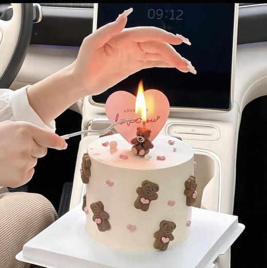 【214情人节蛋糕】爱心小熊饼干蛋糕 商品图3