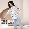J1-睡衣女春夏薄款清爽透气宽松舒适短袖短裤家居服女士睡衣套装 集合 商品缩略图5