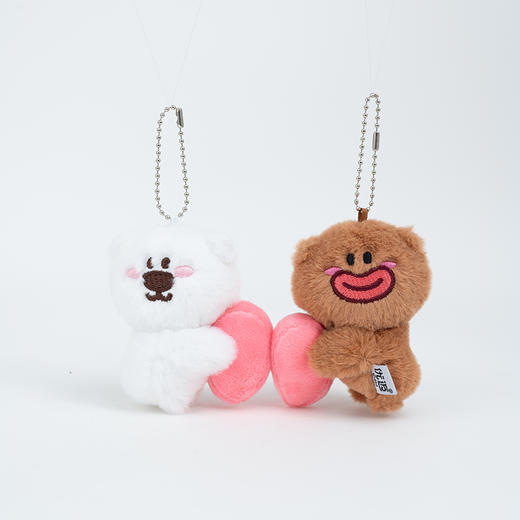 巴熊与白熊爱心磁吸钥匙扣-纪念日百货门店同款169696429 商品图0