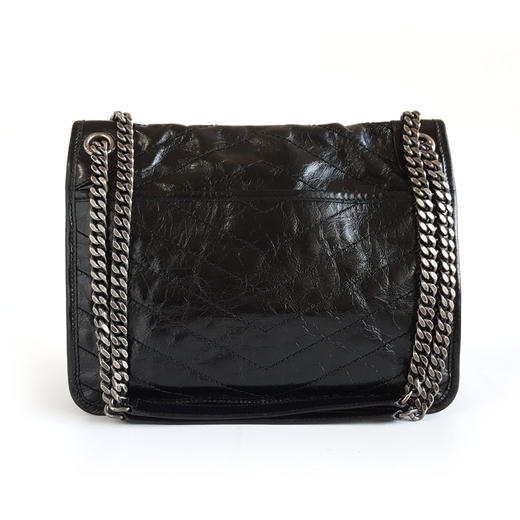 【95新】YSL圣罗兰Niki系列633158中号黑银D扣niki链条包单肩包女士010226NJS05 商品图3