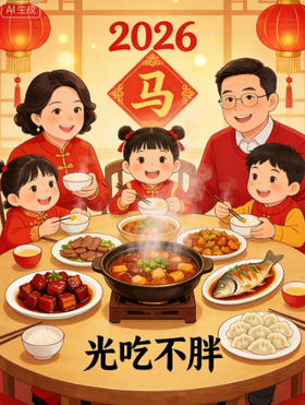  春节9天光吃不胖？4条“作弊指南”赶紧收好