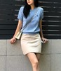 中性款绞花编结短袖针织衫la 商品缩略图3