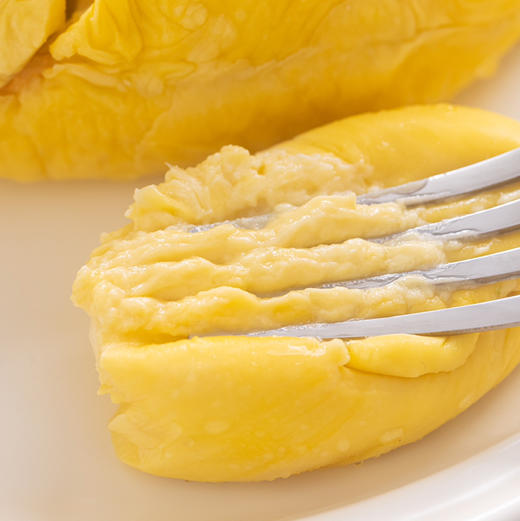 石家庄优选仓库速达，（鲜果）鲜马来西亚猫山王榴莲，树上自然熟，果肉金黄细腻，入口柔滑绵密，奶香浓郁，微苦后回甘榴莲 商品图5