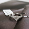 【天然正品】AU750白金经典简约三爪款心型1.0克拉钻石戒指12号（戒圈可改）090226NJS23 商品缩略图5