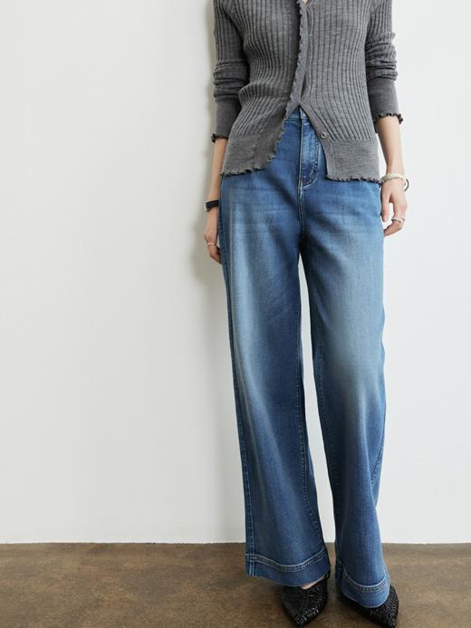 蓝莓气泡6.0！王炸混纺直筒牛仔裤FCG1JEN035 商品图8