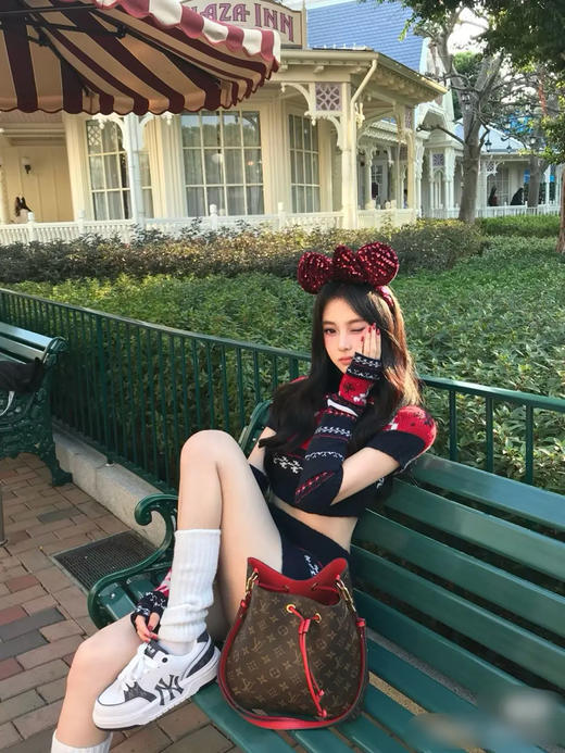 Lv noe 中号 红色 老花 水桶包 商品图1