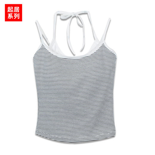 辣妹性感条纹挂脖吊带-纪念日百货门店同款168844282 商品图3