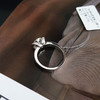 【天然正品】AU750白金简约时尚扭臂款1.26克拉钻石戒指11.5号（戒圈可改）090226NJS22 商品缩略图7