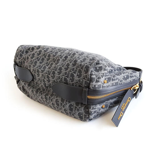 【95新】DIOR迪奥中号D-Journey手袋M2417UDDK M932新款中号灰色LOGO花纹D-Journey单肩斜挎hobo包中性款120226NJS40 商品图8