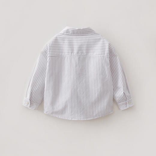 马克珍妮时尚条纹男童纯棉衬衫2026年春装新款560219 商品图1