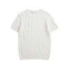 中性款绞花编结短袖针织衫ba 商品缩略图1