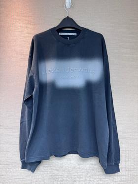 中性款logo长袖T恤he002