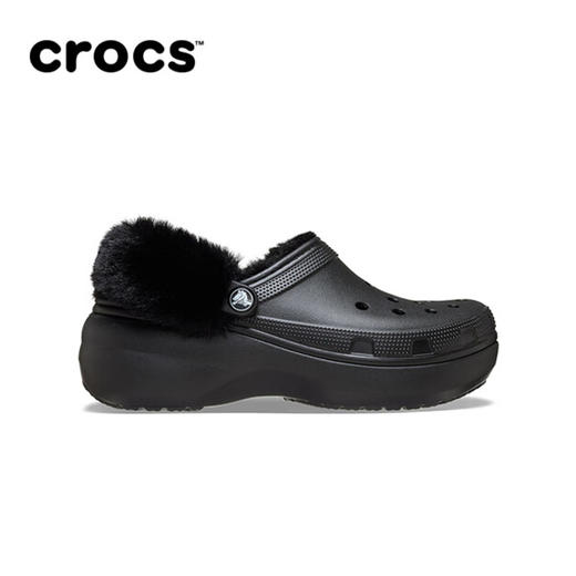 卡骆驰Crocs 经典云朵暖绒洞洞鞋保暖舒适棉拖花园鞋外穿女拖鞋 商品图1
