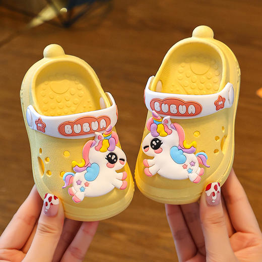 【儿童卡通洞洞鞋❗防滑鞋底】婴幼儿洞洞鞋宝宝夏季卡通可爱小童室内外穿软底防滑男童女童拖鞋。rg 商品图1