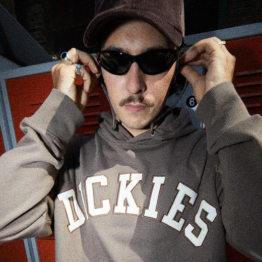 Dickies卫衣 宽松百搭字母贴布绣美式连帽毛圈布卫衣DK013104 商品图7