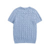 中性款绞花编结短袖针织衫la 商品缩略图1