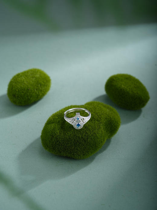 子佩集【云福双至】银S990戒指【QFJZ010】原创作品花丝珐琅彩祥云葫芦2602 商品图2